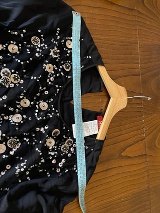Max Mara Maglia Nera con Paillettes
