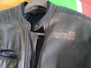 Chaqueta de cuero para moto T.T. Vintage