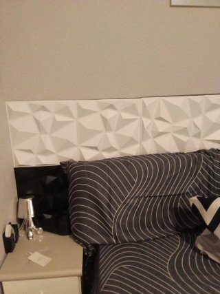 Revestimiento Pared PVC 8 Blancas-8 Negras