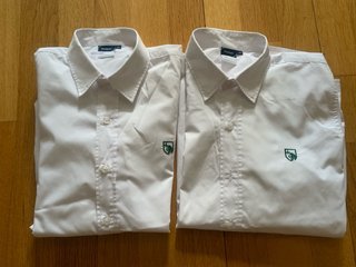 2 Camisas Uniforme TRINITY Blancas Talla 14