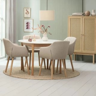 Mesa redonda extensible MARSTRAND 110ø de Jysk