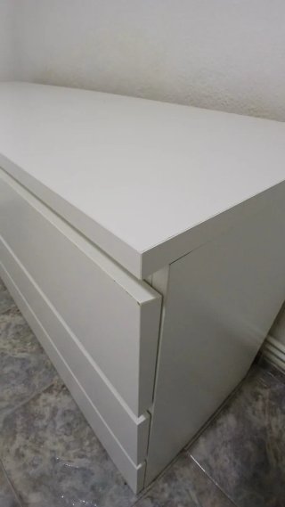 Cómoda Malm 6 cajones blanca Ikea