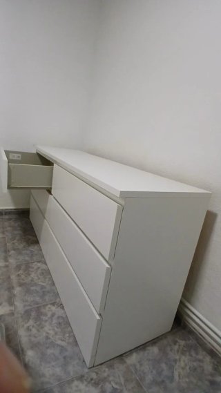 Cómoda Malm 6 cajones blanca Ikea