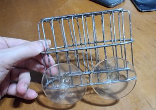 Portaspugna metallo e plastica