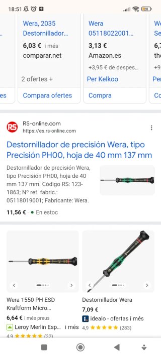 Destornilladores WERA de precisión