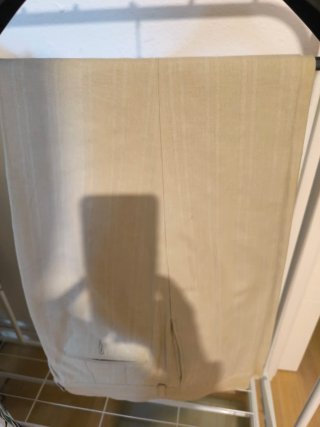 Traje de caballero beige talla 54