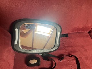 Espejo retrovisor coche con luz