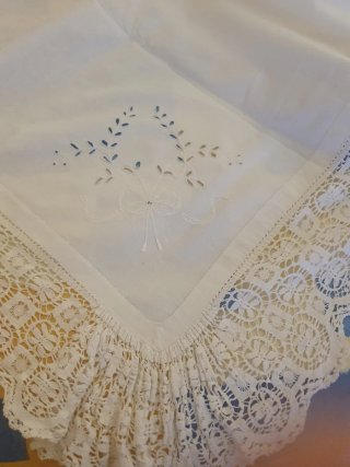 Risvolta letto matrimoniale vintage misto lino