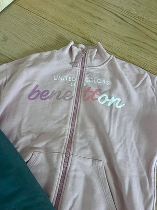 Conjunto Chándal Niña Rosa y Gris 11-12 años