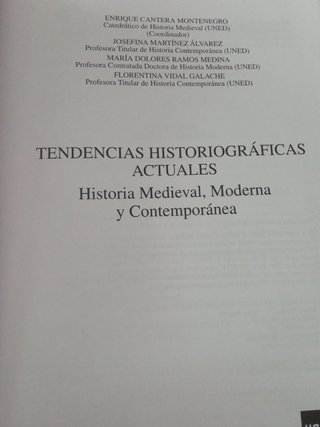 Tendencias historiográficas actuales Historia M...