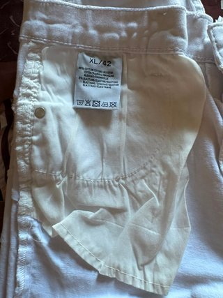 Bermuda vaquera push-up blanca