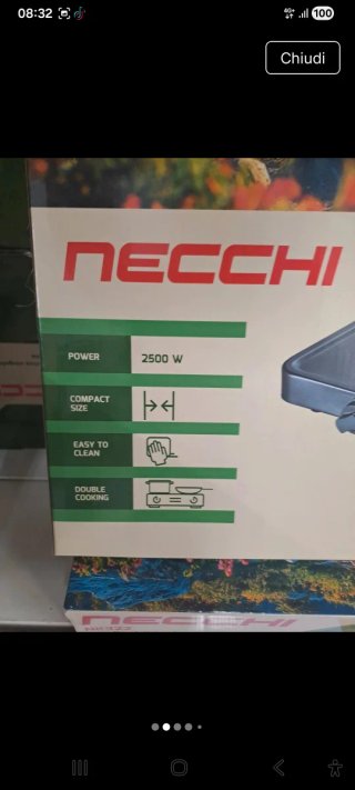 Fornelletti elettrici Necchi 2 fuochi
