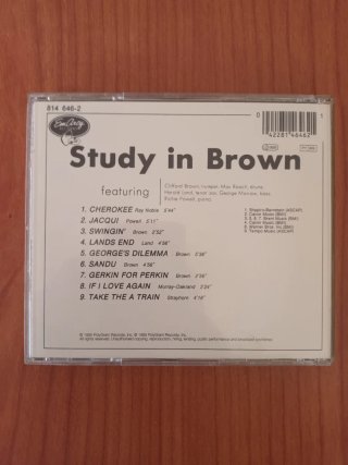 CD Jazz Clifford Brown & Max Roach Study in Brown