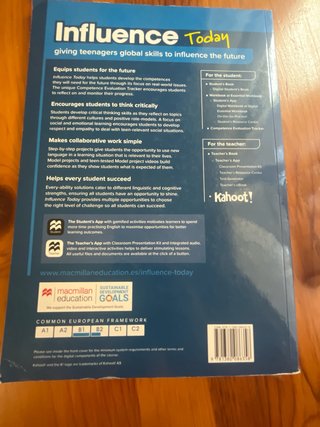 INFLUENCE TODAY 4 Student's book: libro de text...