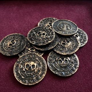 Lotto 10 Monete Pirati dei Caraibi - Azteche
