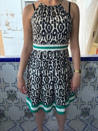 Vestido elegante estampado verano