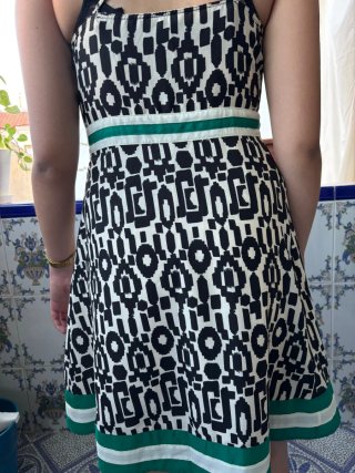 Vestido elegante estampado verano