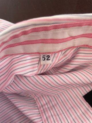 Camisa RICHMOND Talla 52 XL Rayas Rosas
