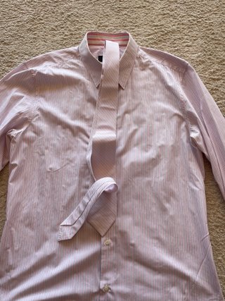 Camisa RICHMOND Talla 52 XL Rayas Rosas