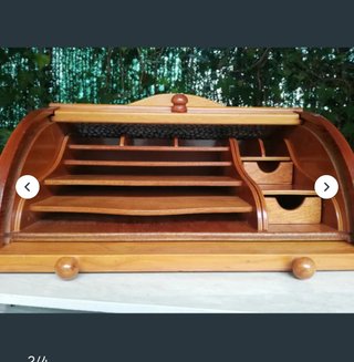 Organizador de escritorio de madera clásico