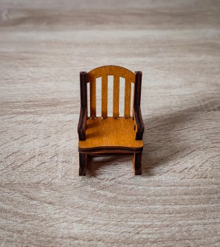 Miniatura sedia a dondolo legno Stile Vintage