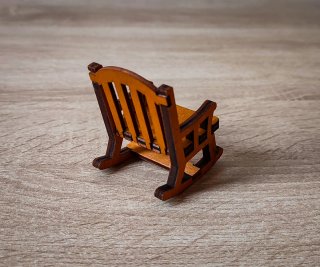 Miniatura sedia a dondolo legno Stile Vintage
