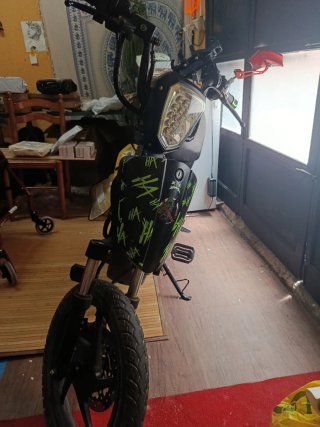 URGENTE! Bici Moto Eléctrica Blanca y Negra EPAC