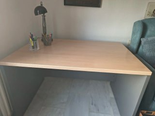 Mesa de estudio 120x80cm, altura 75cm