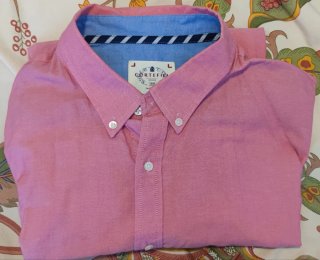 Camisa rosa Cortefiel Talla XXXL
