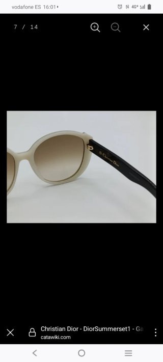 Gafas de sol Christian Dior mujer beige