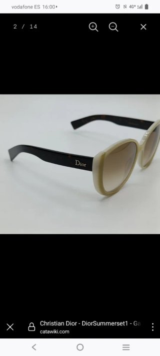 Gafas de sol Christian Dior mujer beige