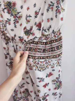 Mono largo estampado floral verano