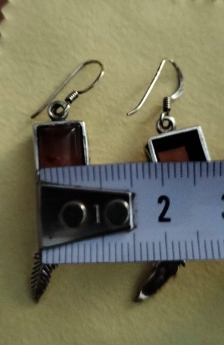 Pendientes Plata y Ámbar
