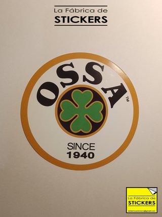 Pegatina OSSA 12cm Vinilo Alta Calidad