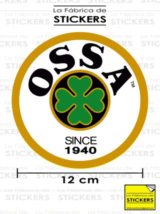 Pegatina OSSA 12cm Vinilo Alta Calidad