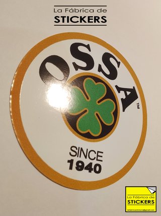 Pegatina OSSA 12cm Vinilo Alta Calidad
