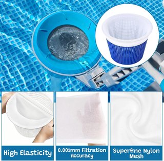 SIN ABRIR 10 Calcetines para Piscina Filtro Cestas