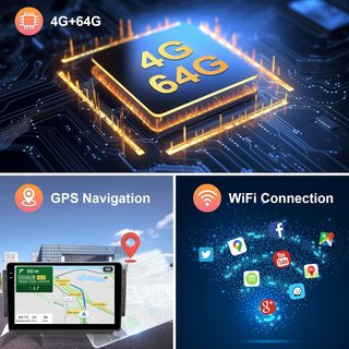 Radio 4+64G Peugeot 208/2008 (2012-18)