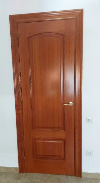 Puertas de madera con cristal