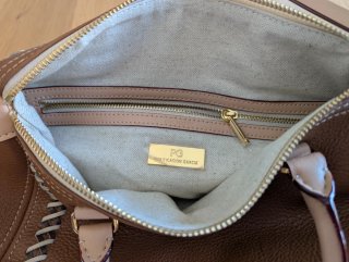Bolso Purificación García Marrón Piel