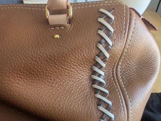 Bolso Purificación García Marrón Piel