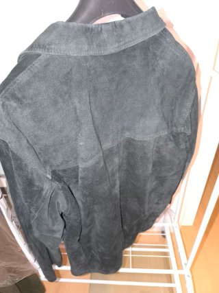 Chaqueta Piel ESSAG Negra Talla 54