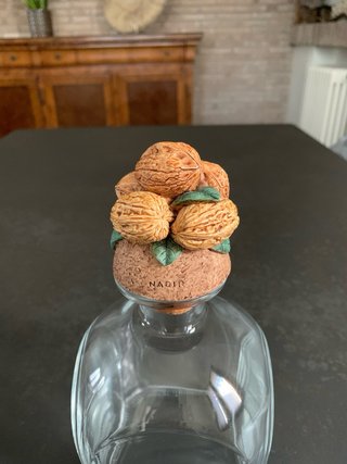 Set 2 Bottiglie Liquore Vetro con Tappo Sughero