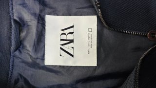Chaqueta Bomber Zara Azul Marino