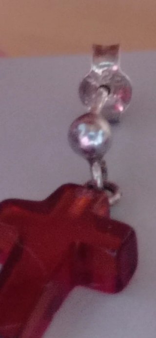 Pendientes plata y ámbar.