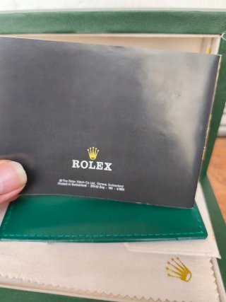 Preciosa Caja de reloj Rolex verde original
