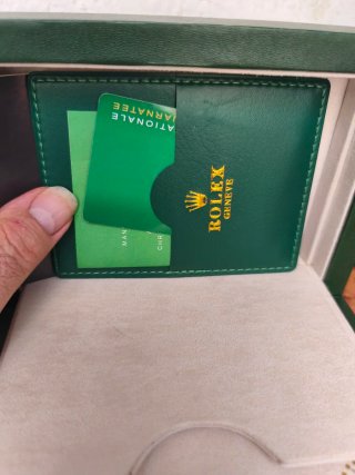 Preciosa Caja de reloj Rolex verde original