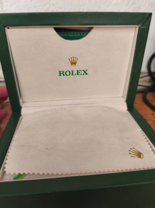 Preciosa Caja de reloj Rolex verde original