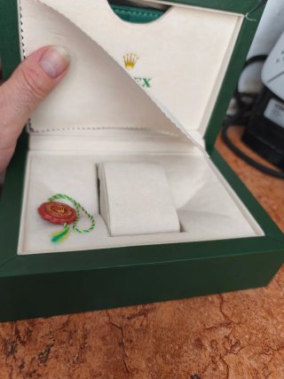 Preciosa Caja de reloj Rolex verde original