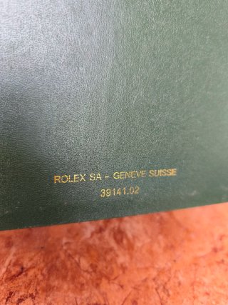Preciosa Caja de reloj Rolex verde original